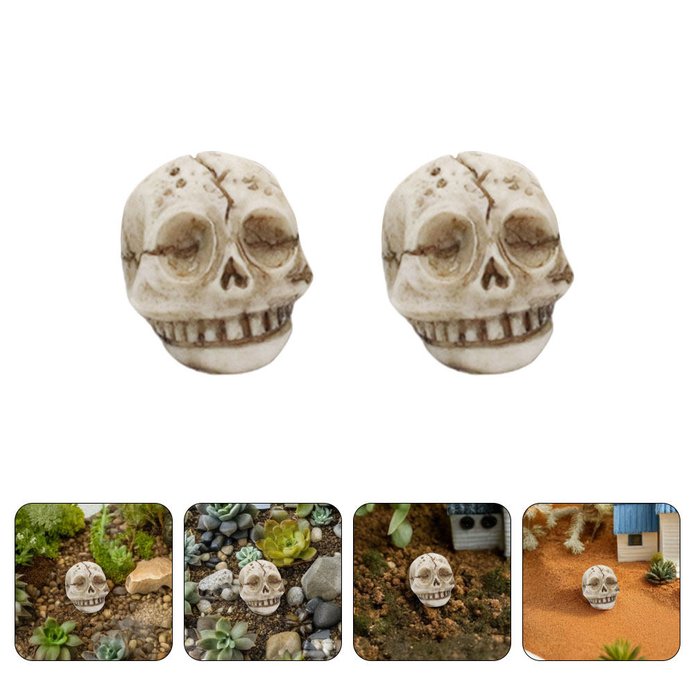 20Pcs Resin Skull Ornament Out - Aquarium Decor 评论和价格