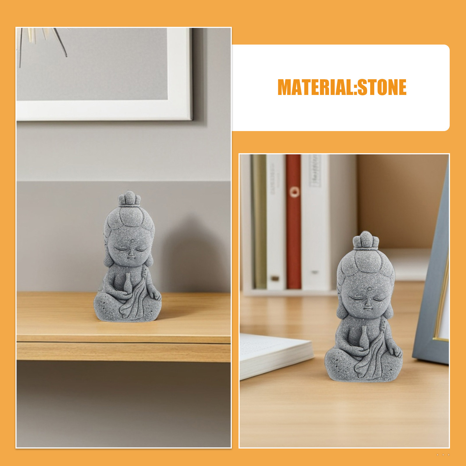 Mini Guan Yin Buddha Sandstone - Aquarium Decor 评论和价格