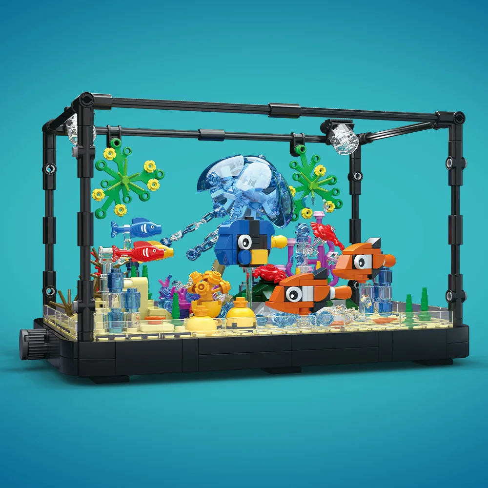 Fish Tank Building Block Set w - Aquarium Light 评论和价格