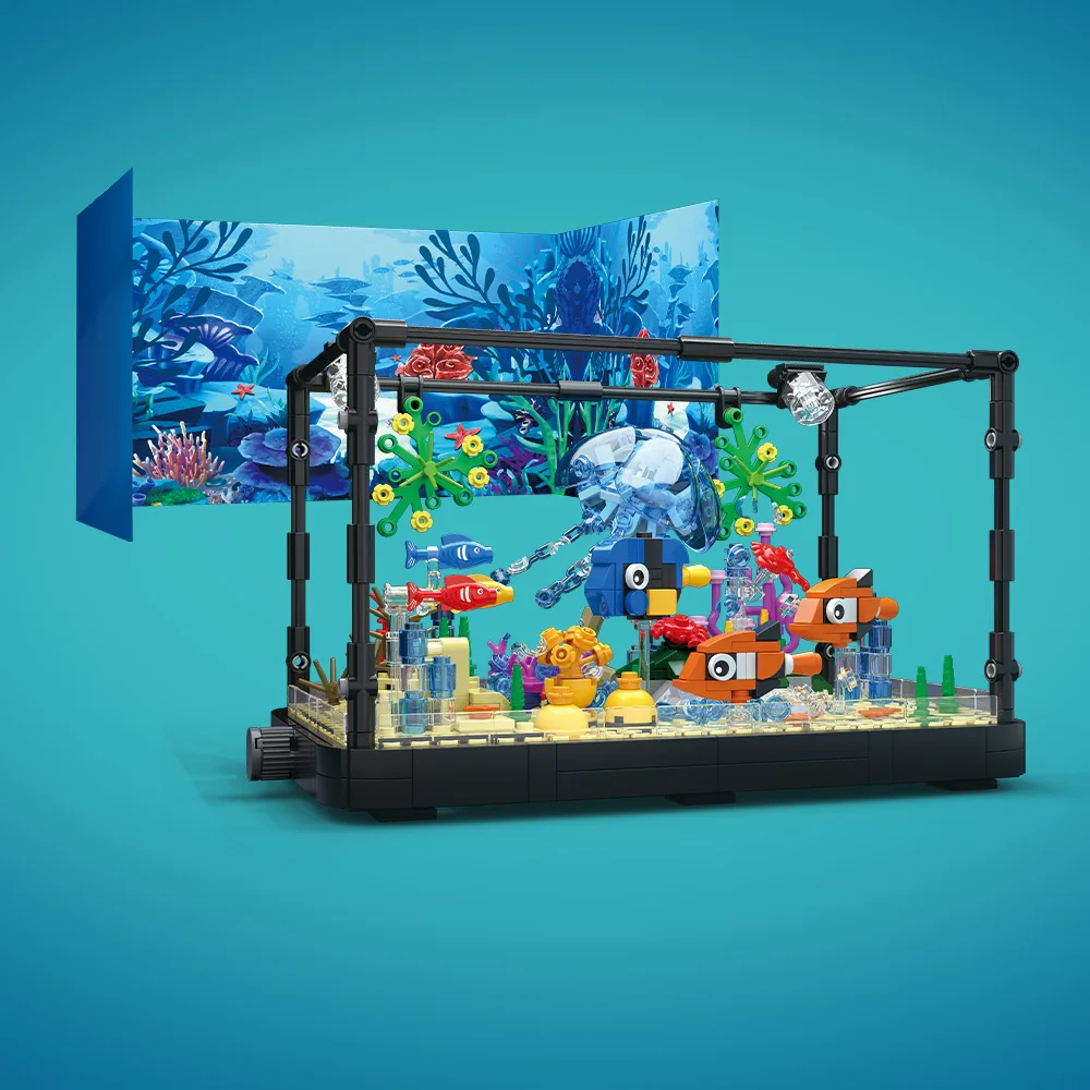 Fish Tank Building Block Set w - Aquarium Light 评论和价格