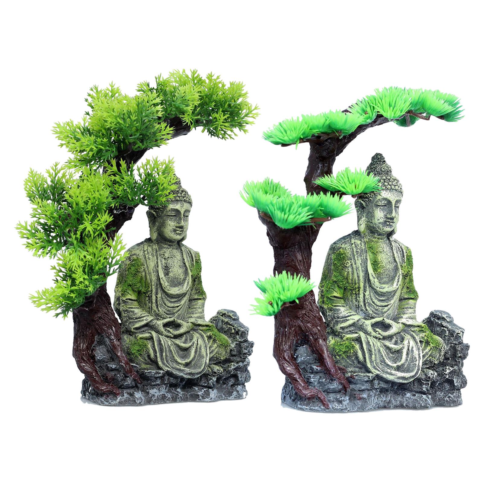 Buddha Statue Aquarium Decorat - Aquarium Fish Betta 评论和价格