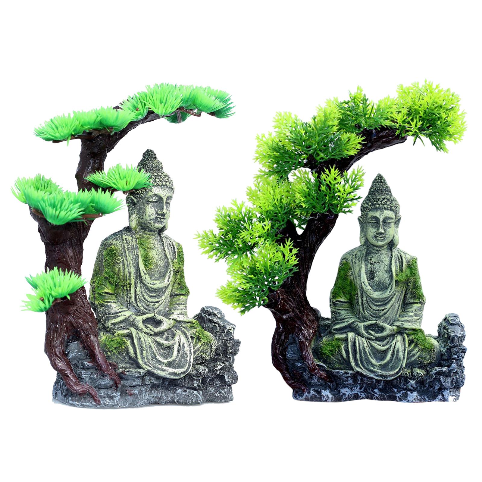 Buddha Statue Aquarium Decorat - Aquarium Fish Betta 评论和价格