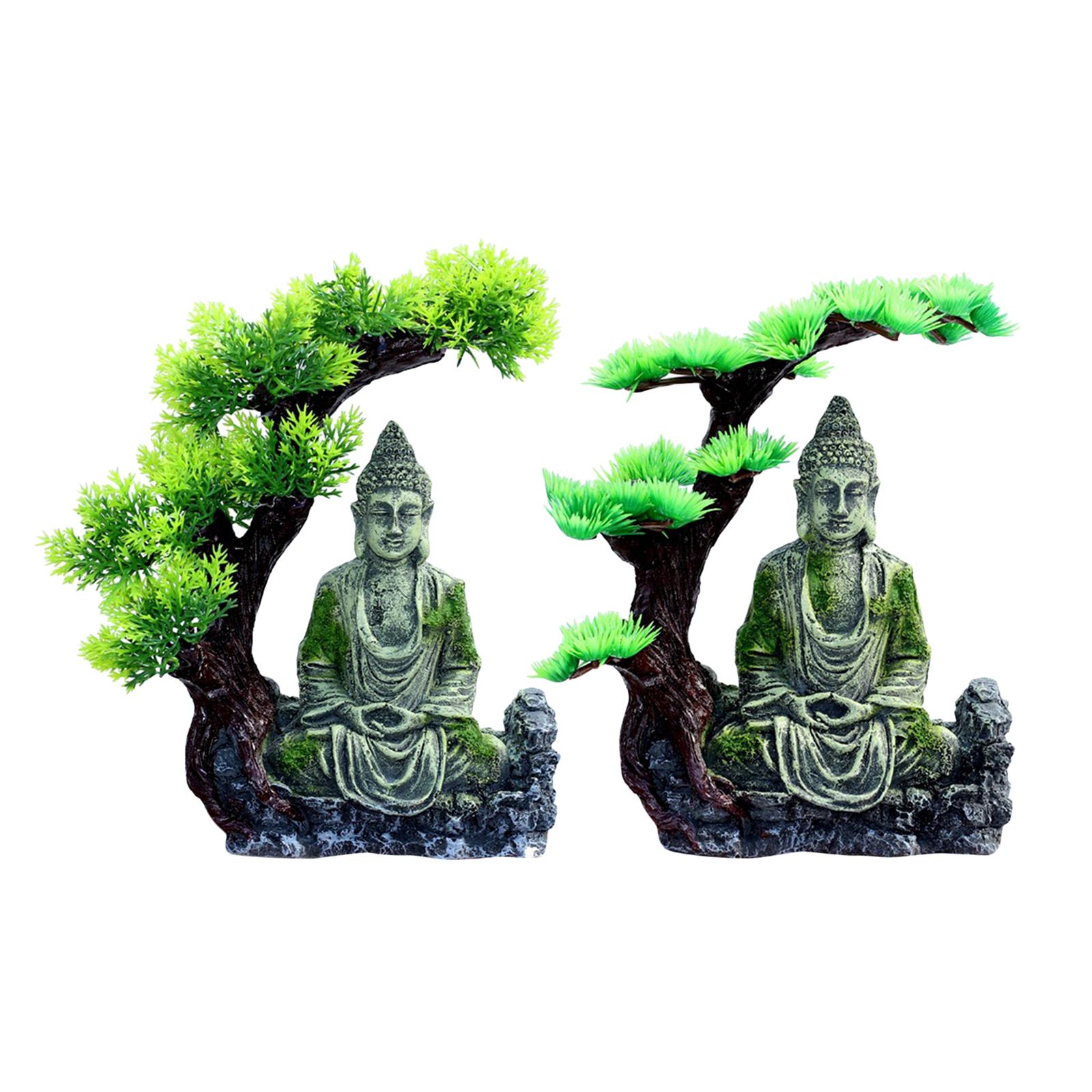 Buddha Statue Aquarium Decorat - Aquarium Fish Betta 评论和价格