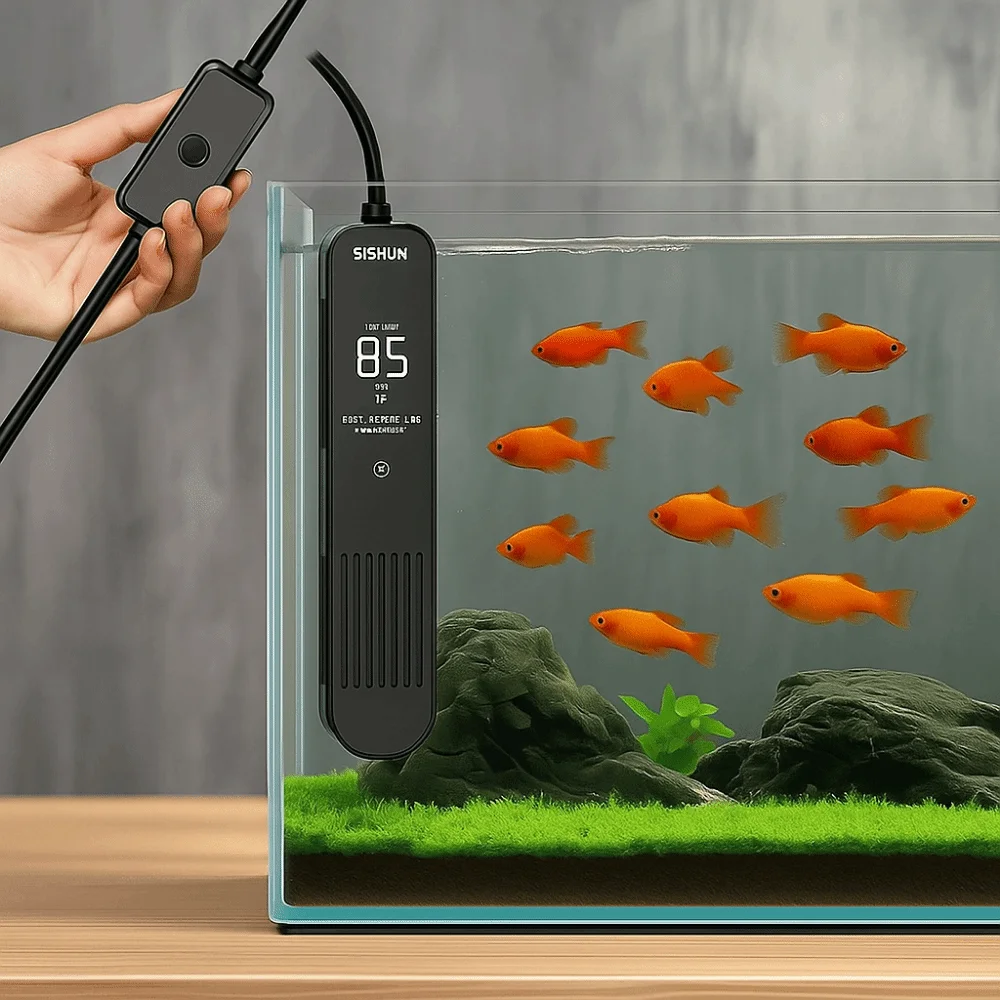 LCD Display 20-35°C Digital Fi - Fish Tank Heater 评论和价格